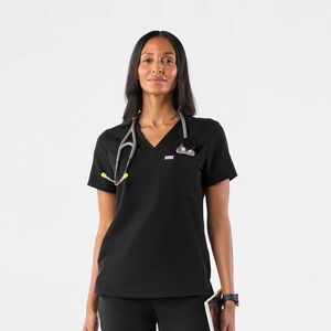 Catarina One- Pocket Scrub top-Figs